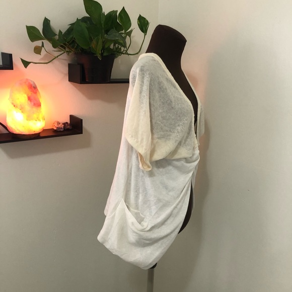 NWT Free People Cardigan Cream/White - Picture 2 of 9